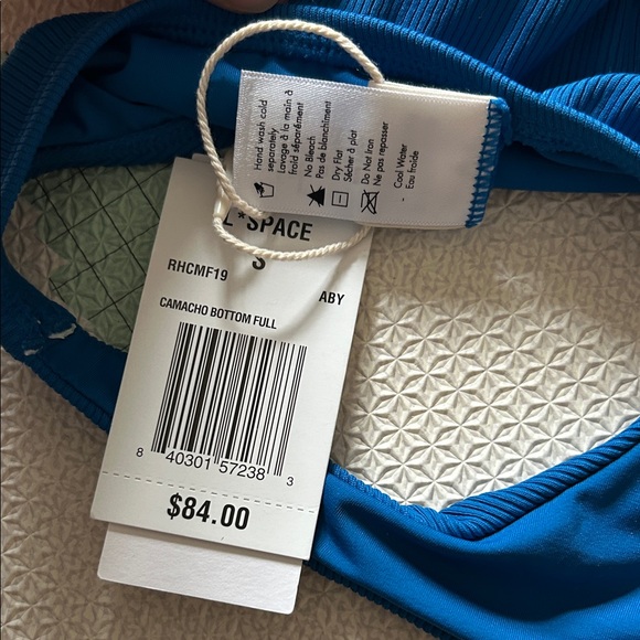 NWT L space Blue Bikini Bottom - Picture 2 of 2